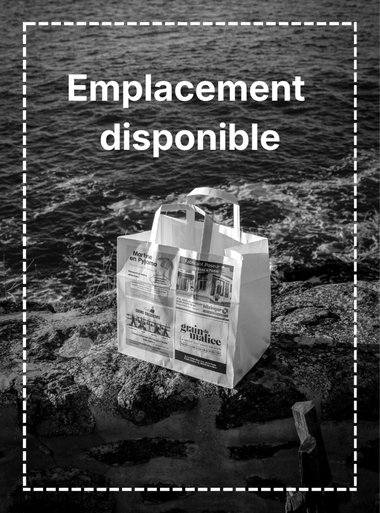 Il reste des emplacements disponibles sur les sacs à Pharmacie