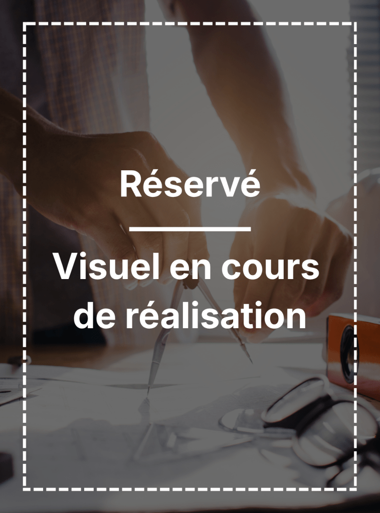 Encart publicitaire en cours de réalisation