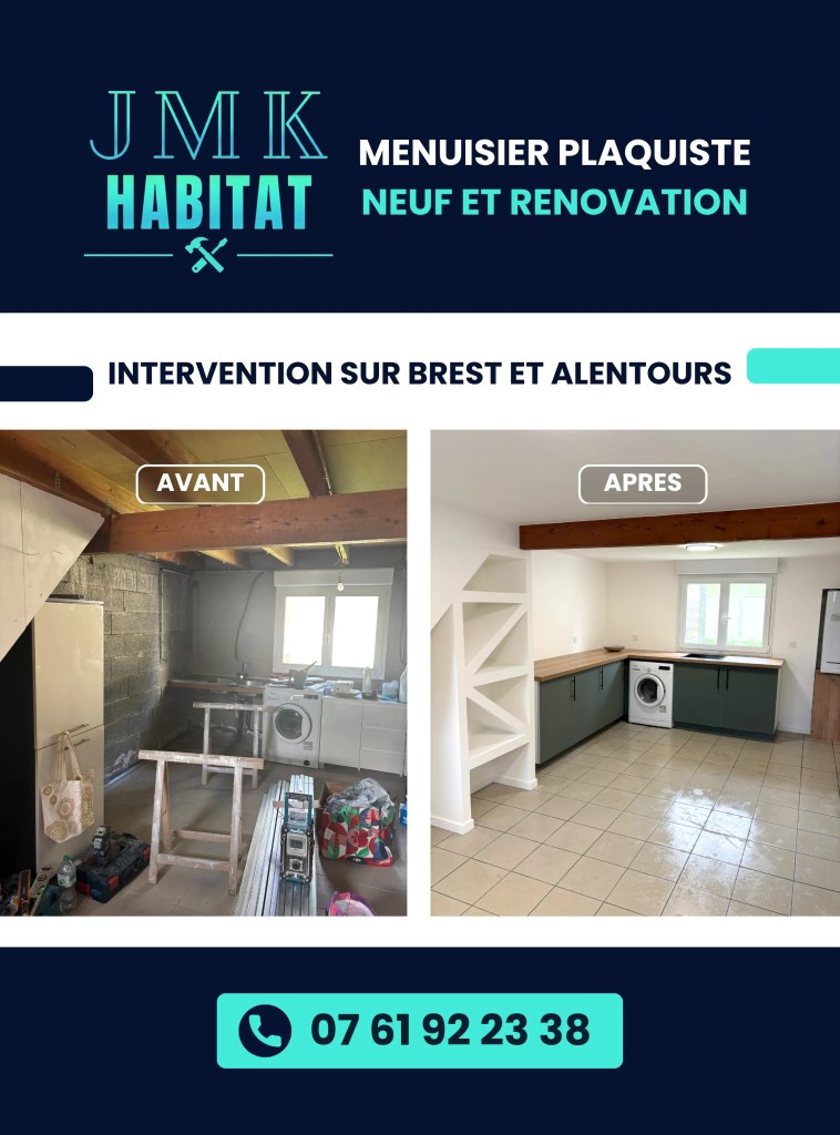 Menuisier - Plaquiste - Brest - JMK HABITAT